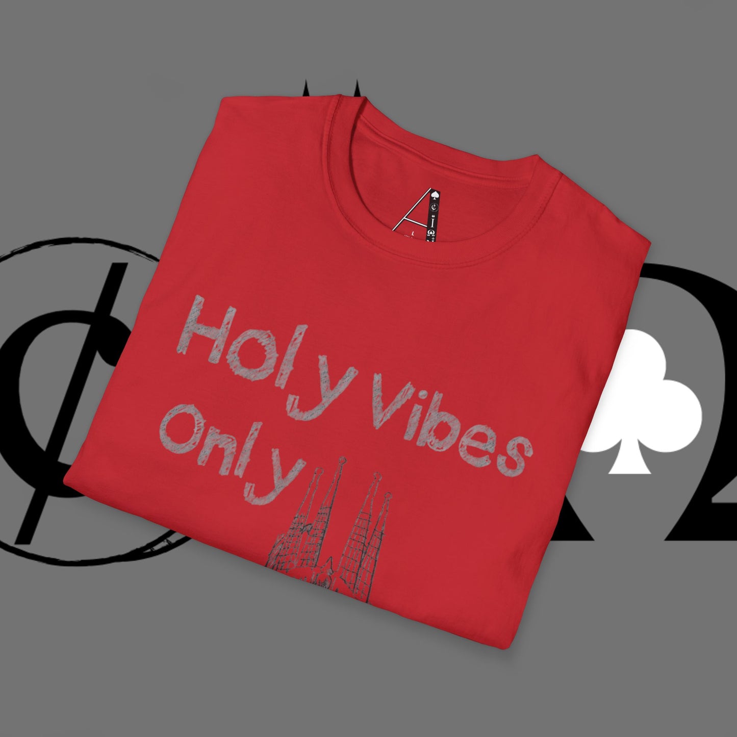 Christian Cross T-Shirt — Grunge Crown of Thorns Design