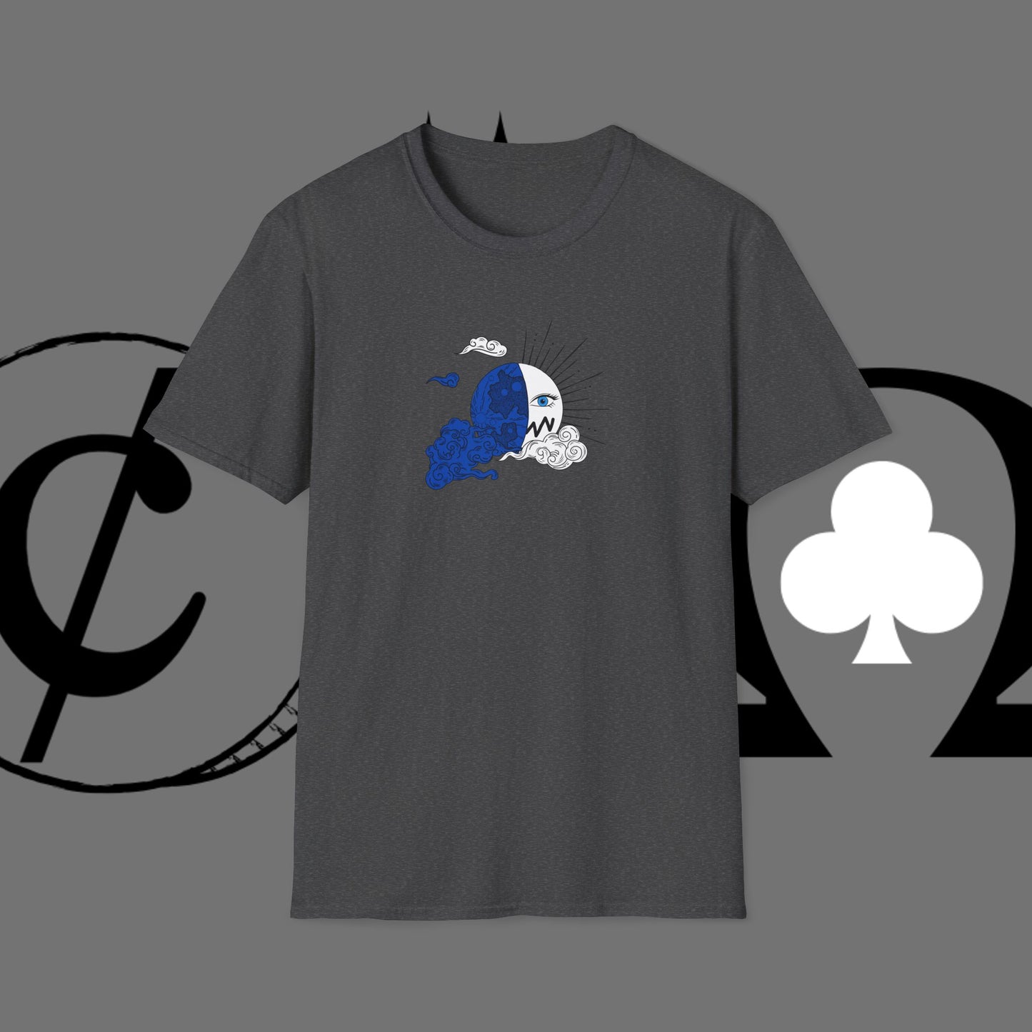 Ocean Wave Graphic T-Shirt — Blue Surf Sunset Design