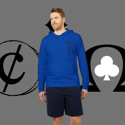 Christian Cross Hoodie — "Go At" Graphic Spiritual Sweatshirt