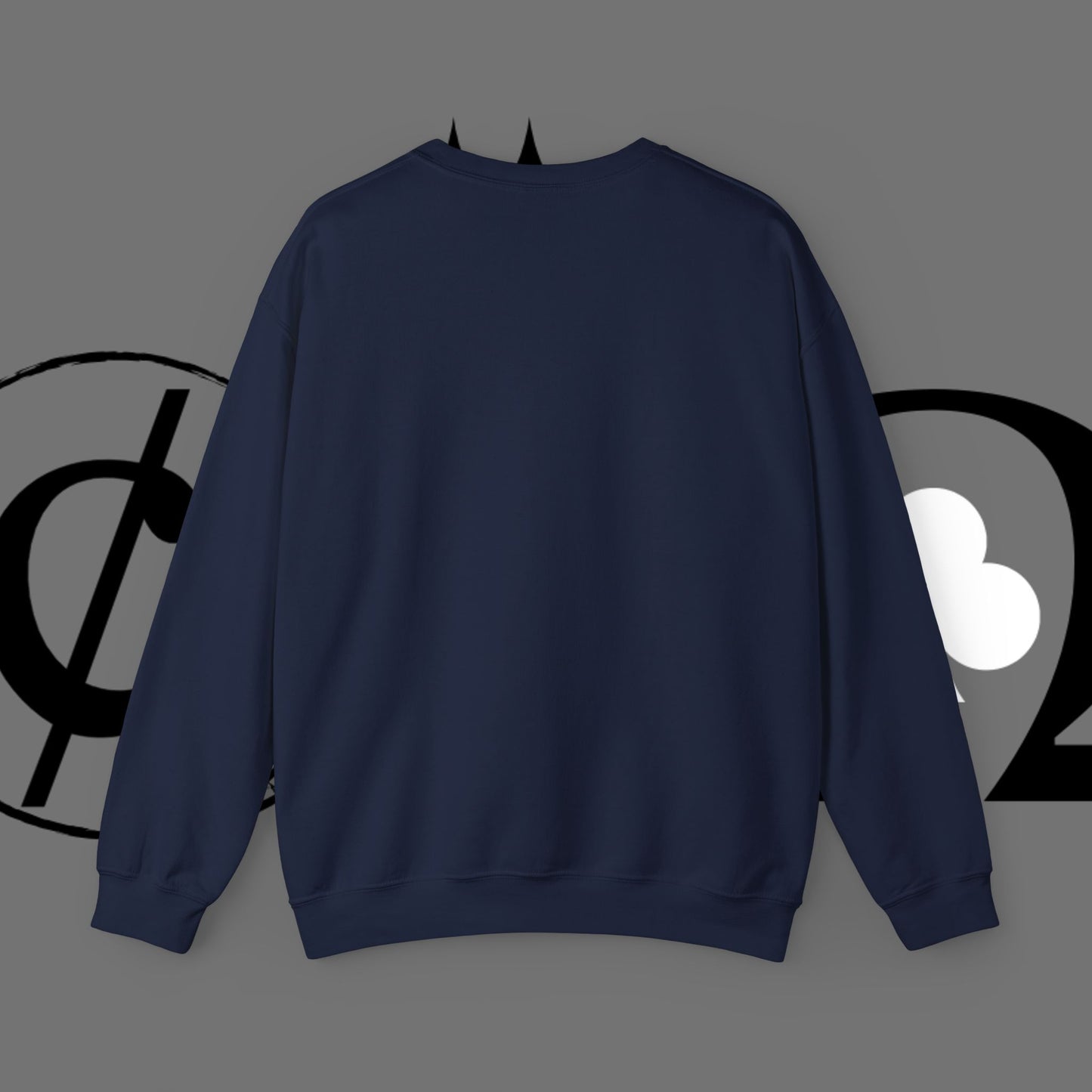Ocean Wave Crewneck Sweatshirt — Minimal Blue Surf Graphic