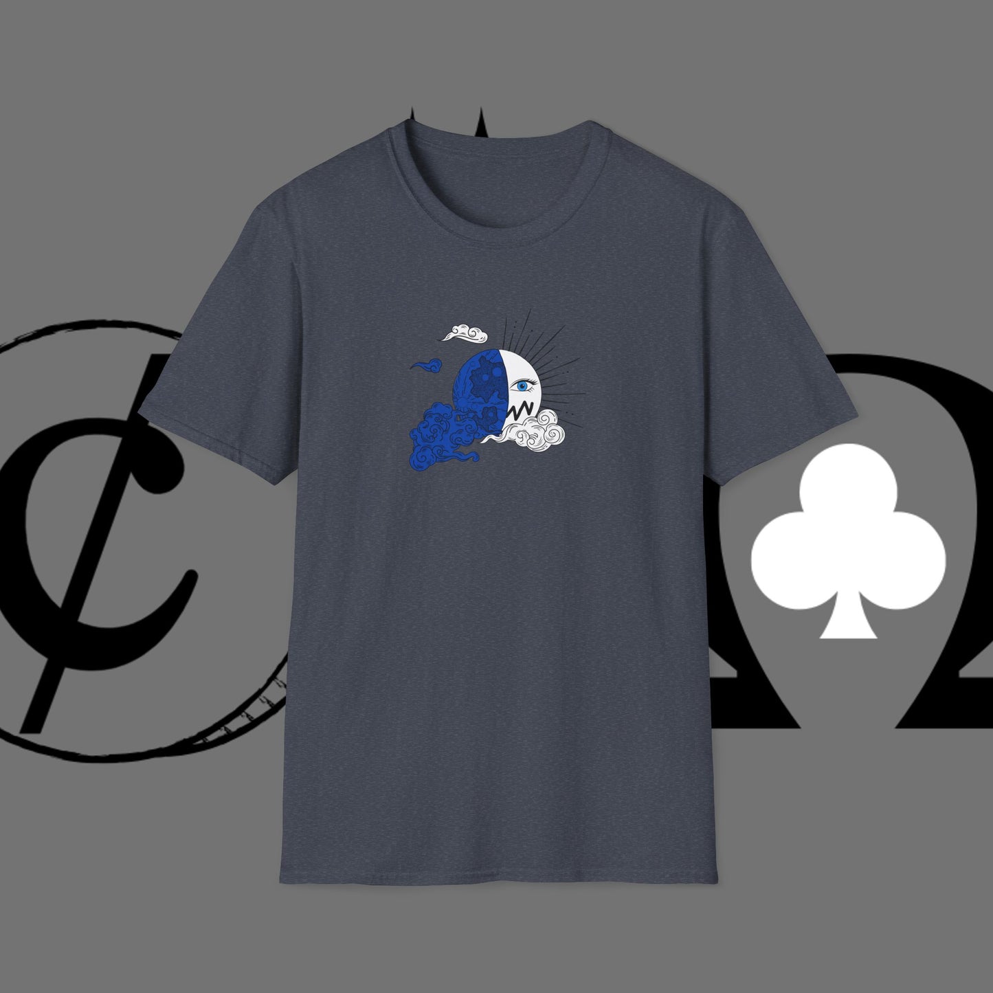 Ocean Wave Graphic T-Shirt — Blue Surf Sunset Design