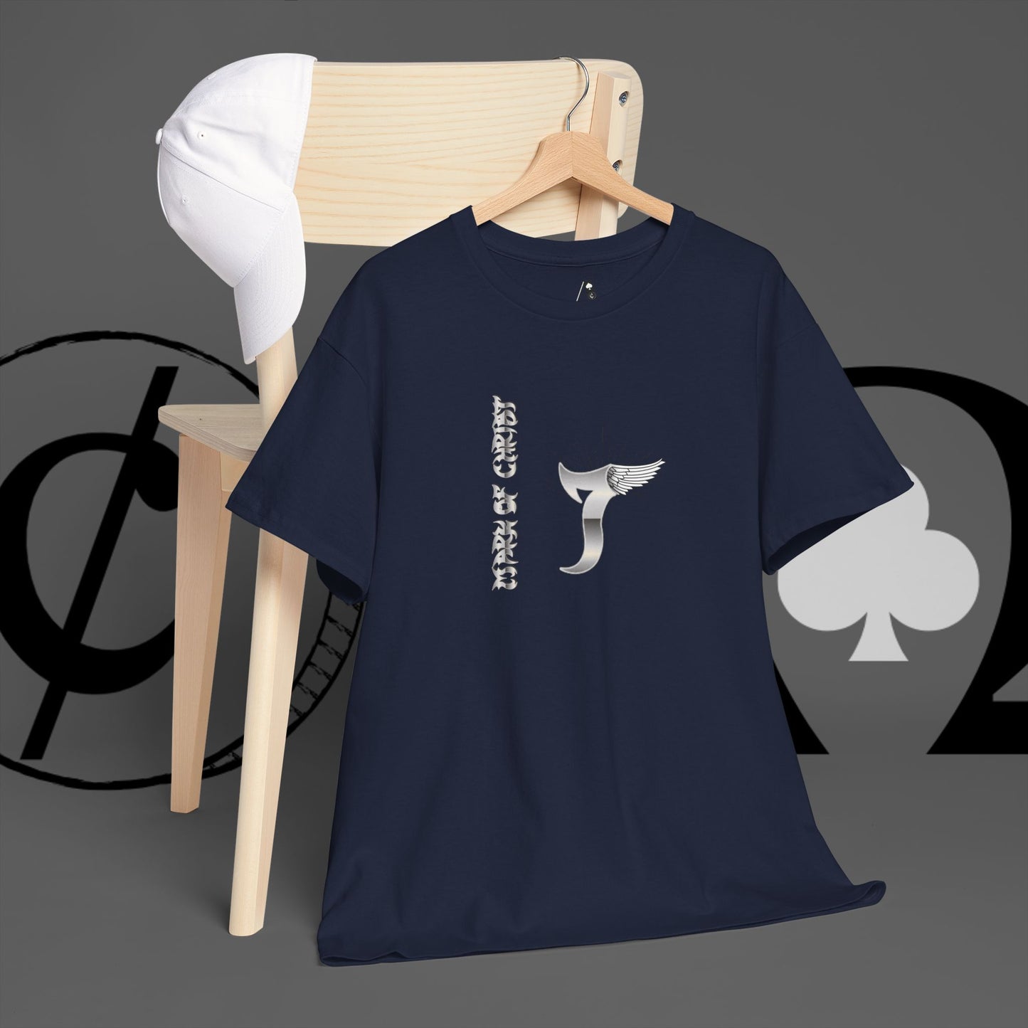 Minimal Whale Tail Tee — Japanese Kanji Nautical Graphic T-Shirt