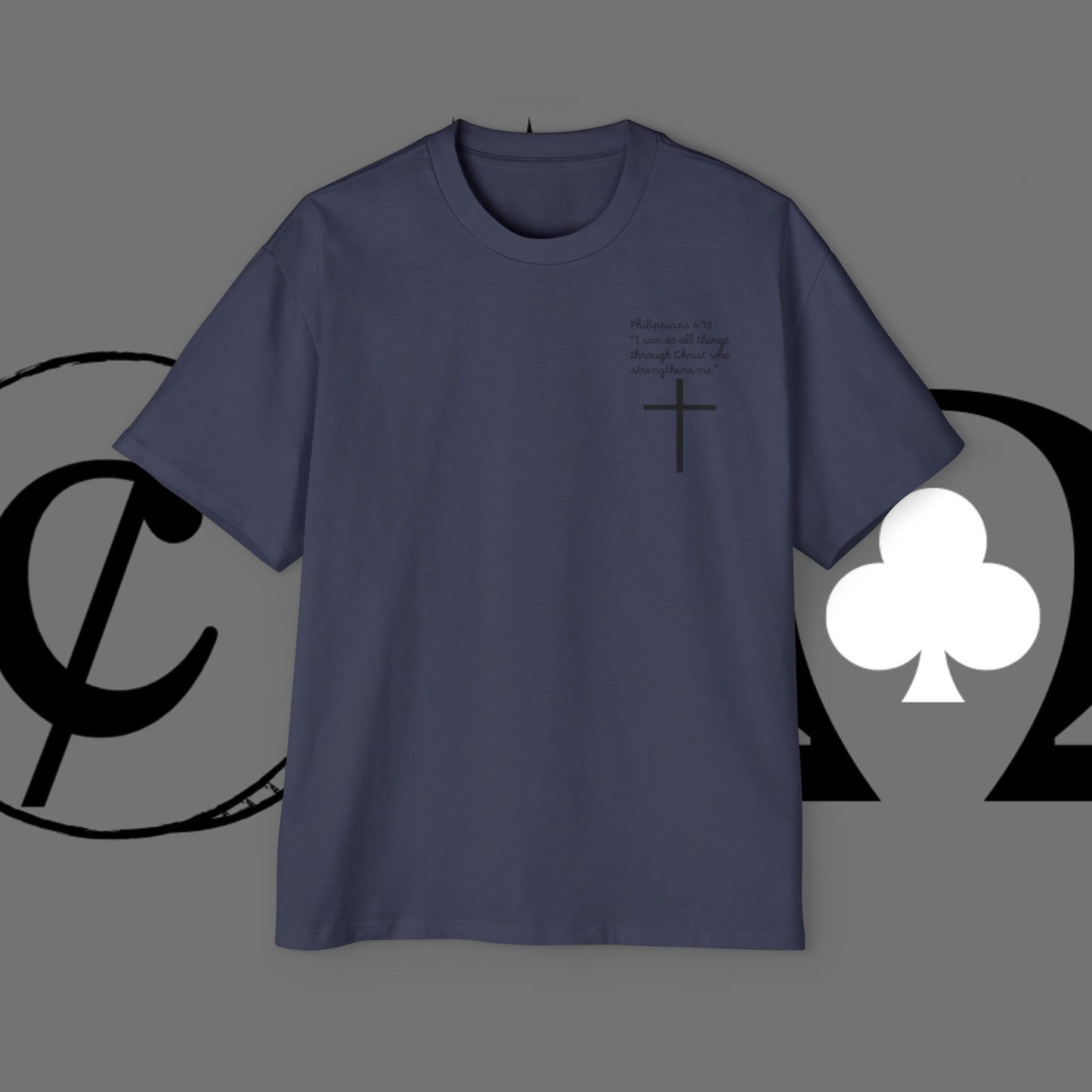 Action Symbol Tee — Minimal Graphic Men's Oversized T-Shirt