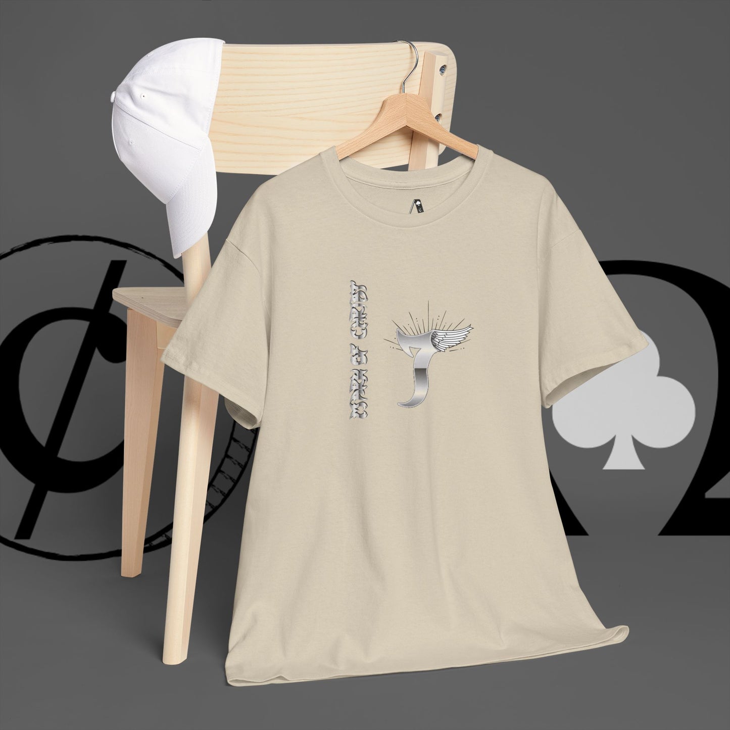 Minimal Whale Tail Tee — Japanese Kanji Nautical Graphic T-Shirt