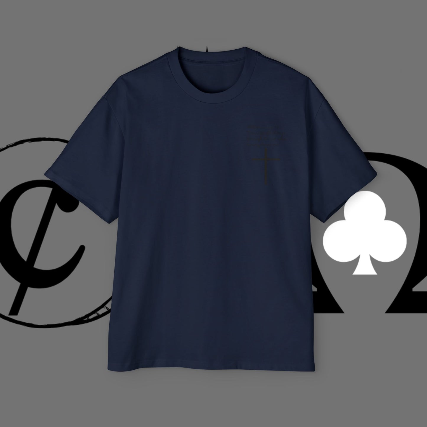 Action Symbol Tee — Minimal Graphic Men's Oversized T-Shirt