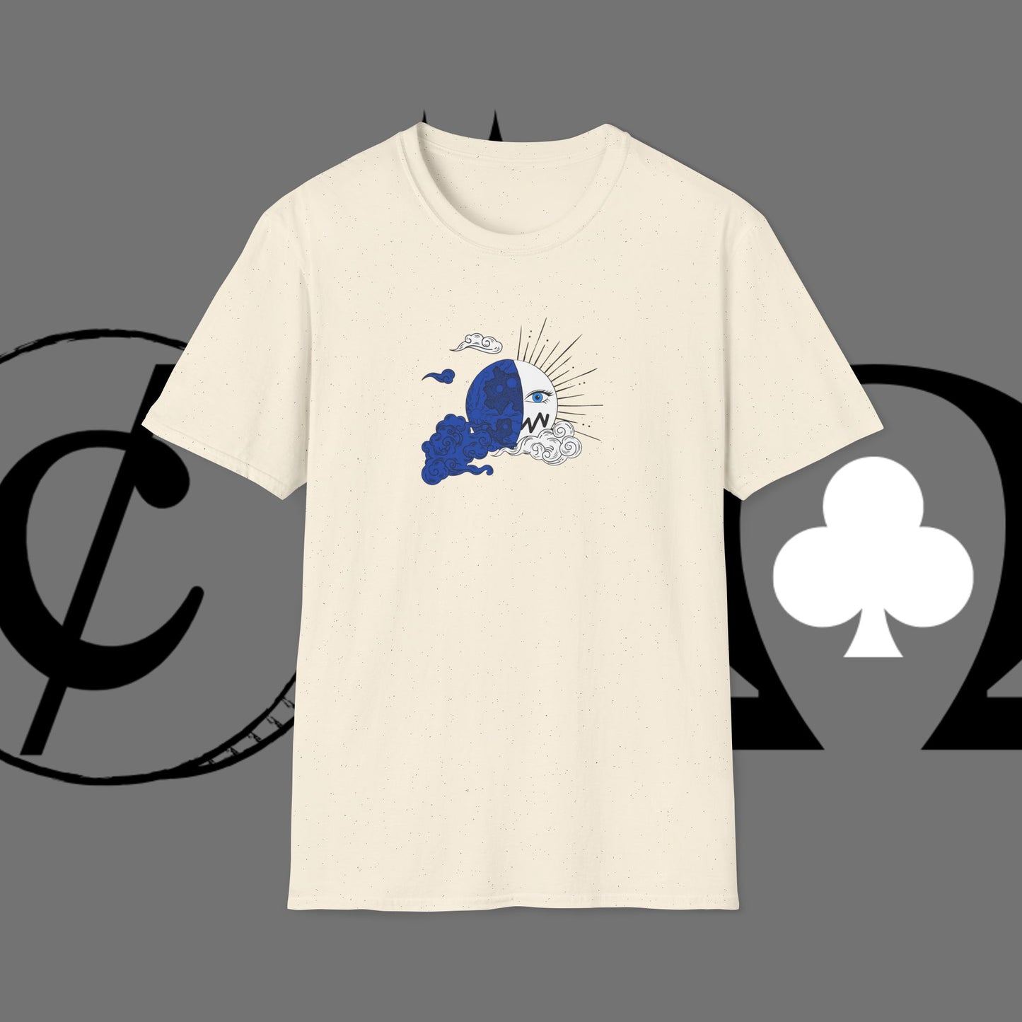 Ocean Wave Graphic T-Shirt — Blue Surf Sunset Design