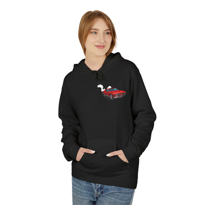 Classic Muscle Car Hoodie — Vintage Camaro Diagram Print