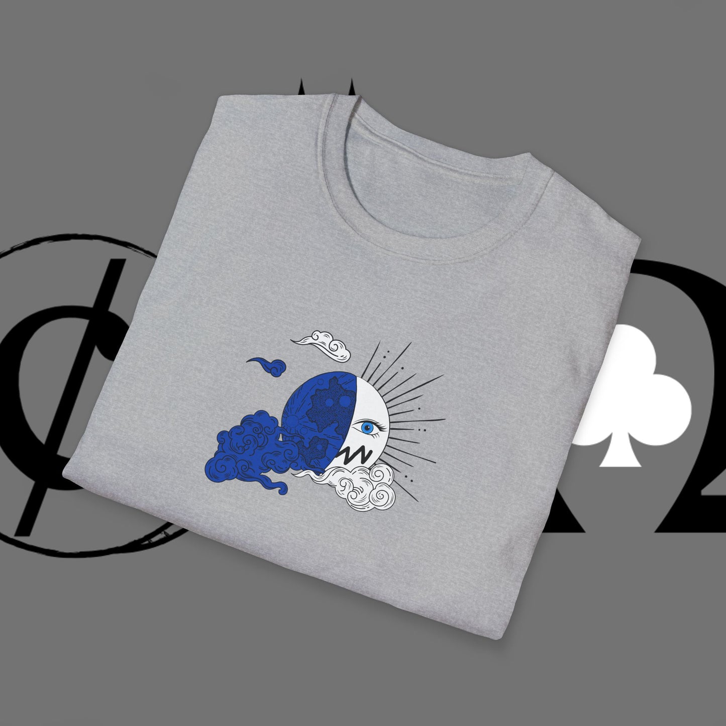 Ocean Wave Graphic T-Shirt — Blue Surf Sunset Design