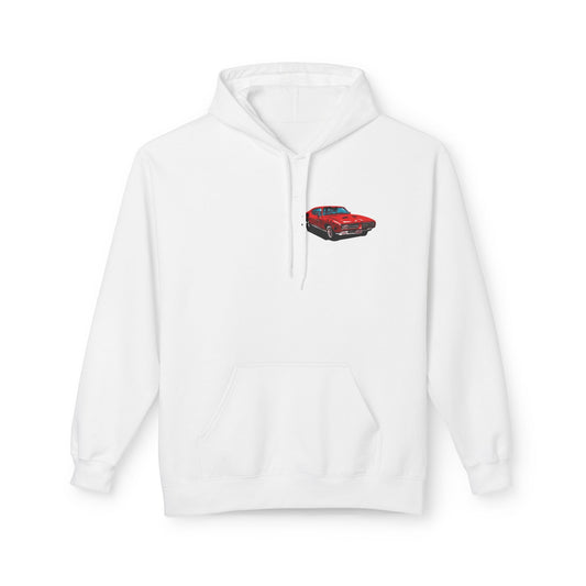 Classic Muscle Car Hoodie — Vintage Camaro Diagram Print