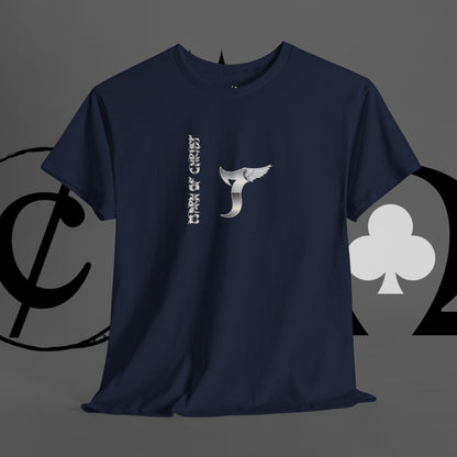 Minimal Whale Tail Tee — Japanese Kanji Nautical Graphic T-Shirt