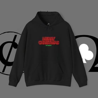 Christmas Hoodie — 'Merry Christmas' Front & 'Naughty is the New Nice' Back Holiday Hoodie