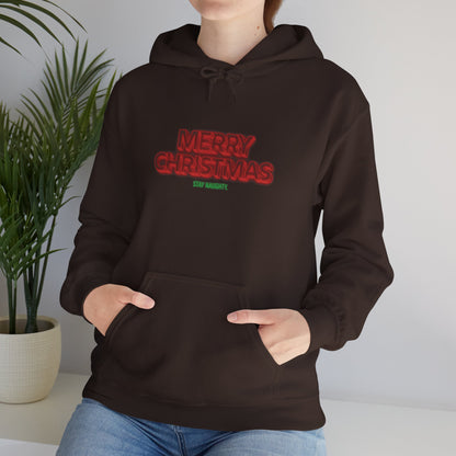 Christmas Hoodie — 'Merry Christmas' Front & 'Naughty is the New Nice' Back Holiday Hoodie