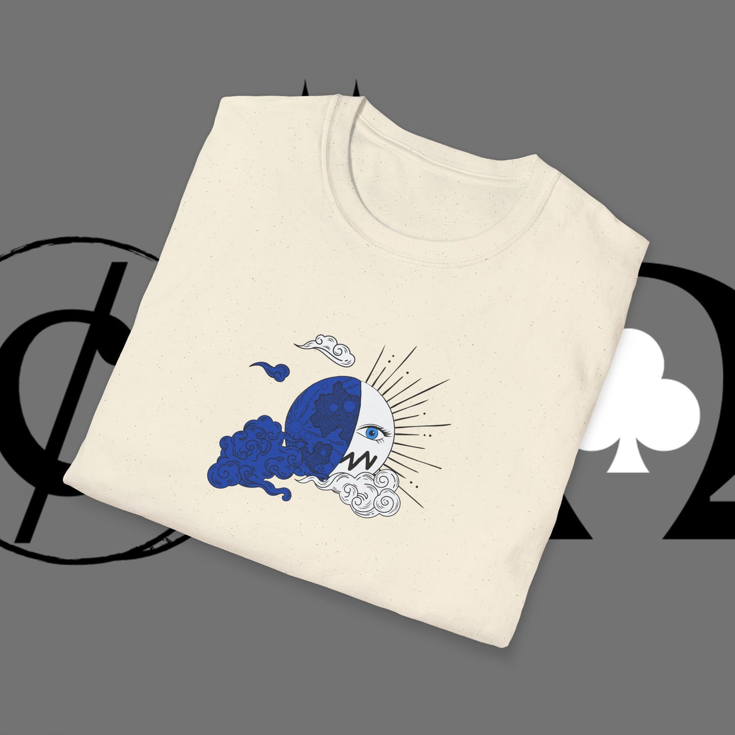 Ocean Wave Graphic T-Shirt — Blue Surf Sunset Design