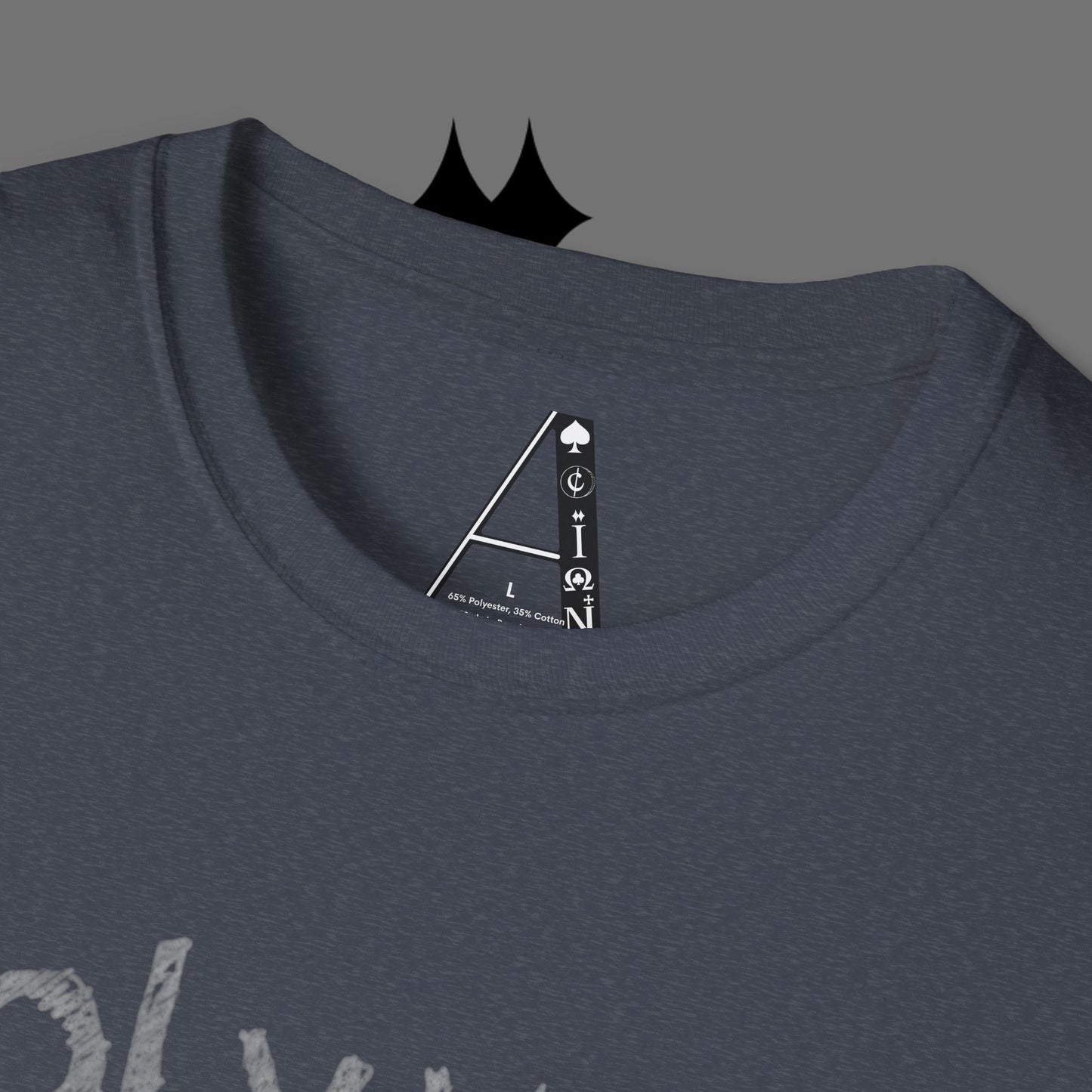 Christian Cross T-Shirt — Grunge Crown of Thorns Design