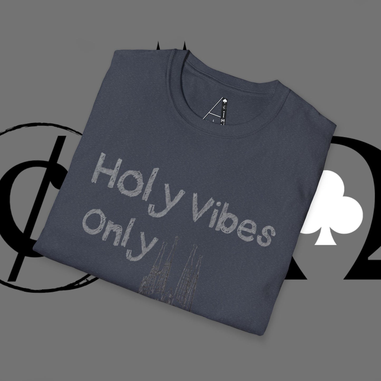 Christian Cross T-Shirt — Grunge Crown of Thorns Design