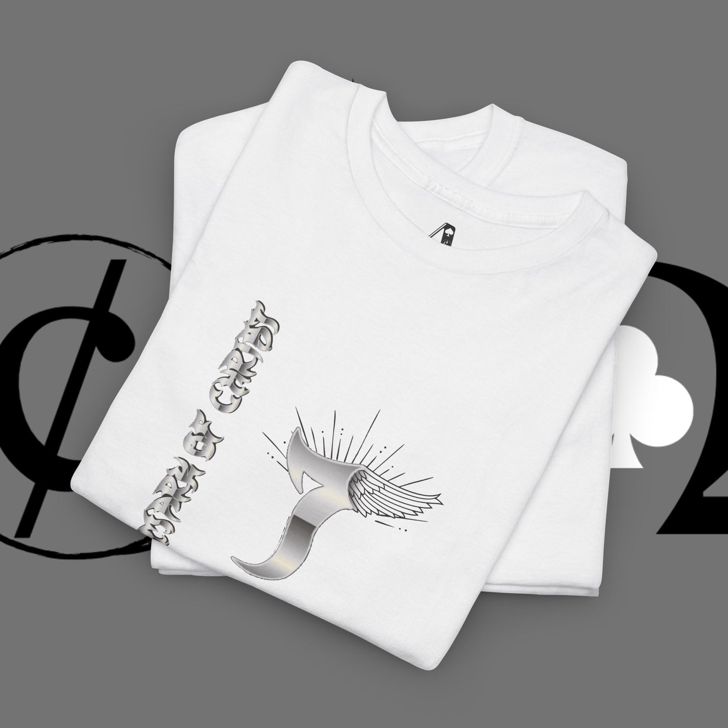 Minimal Whale Tail Tee — Japanese Kanji Nautical Graphic T-Shirt