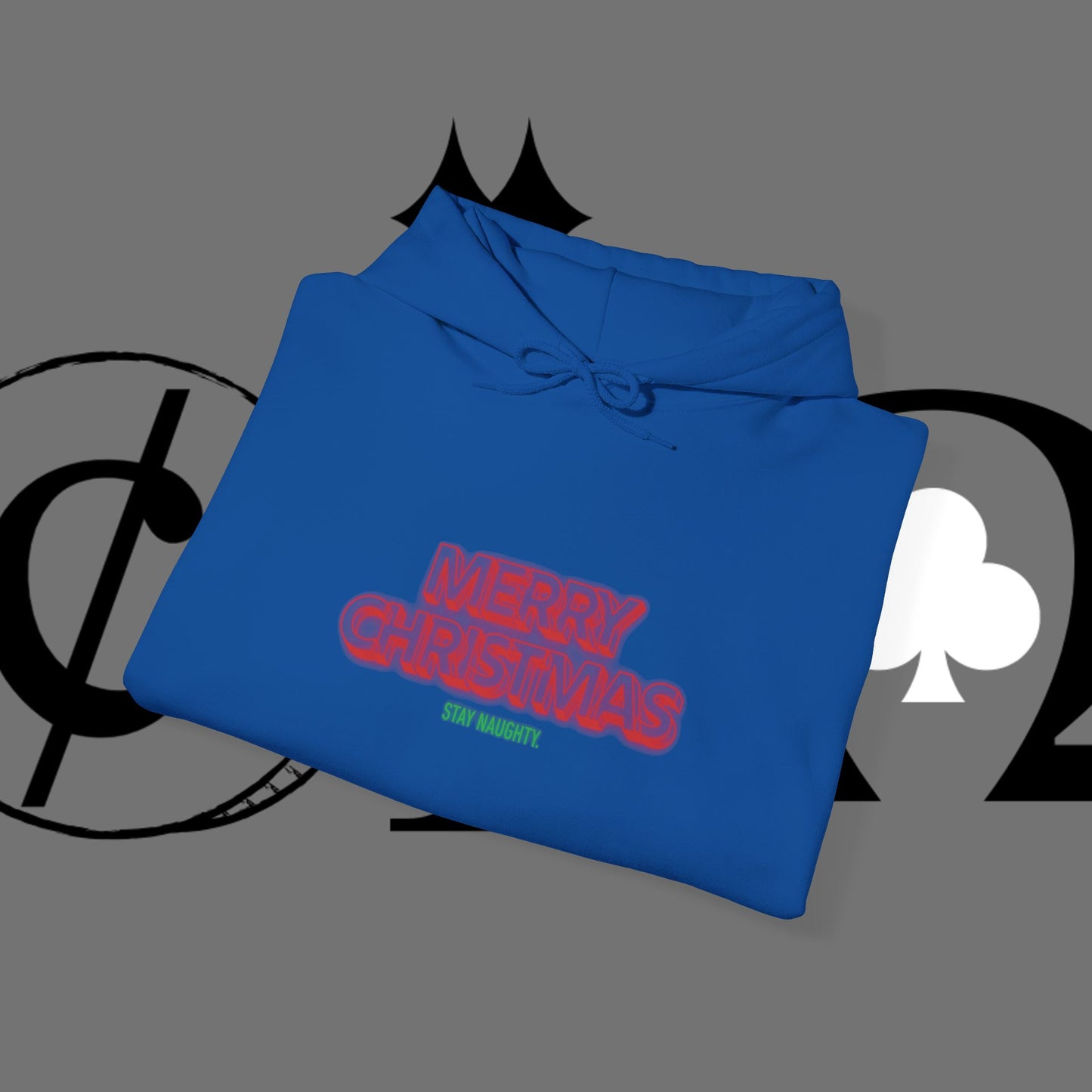 Christmas Hoodie — 'Merry Christmas' Front & 'Naughty is the New Nice' Back Holiday Hoodie