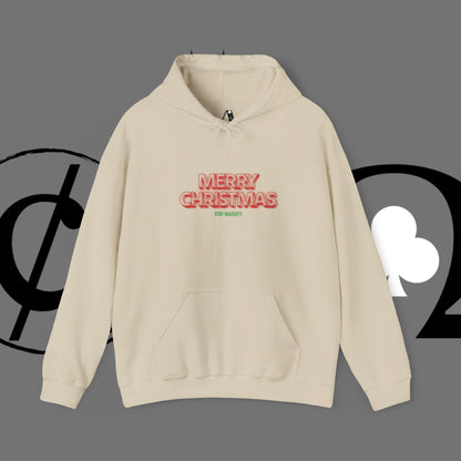Christmas Hoodie — 'Merry Christmas' Front & 'Naughty is the New Nice' Back Holiday Hoodie