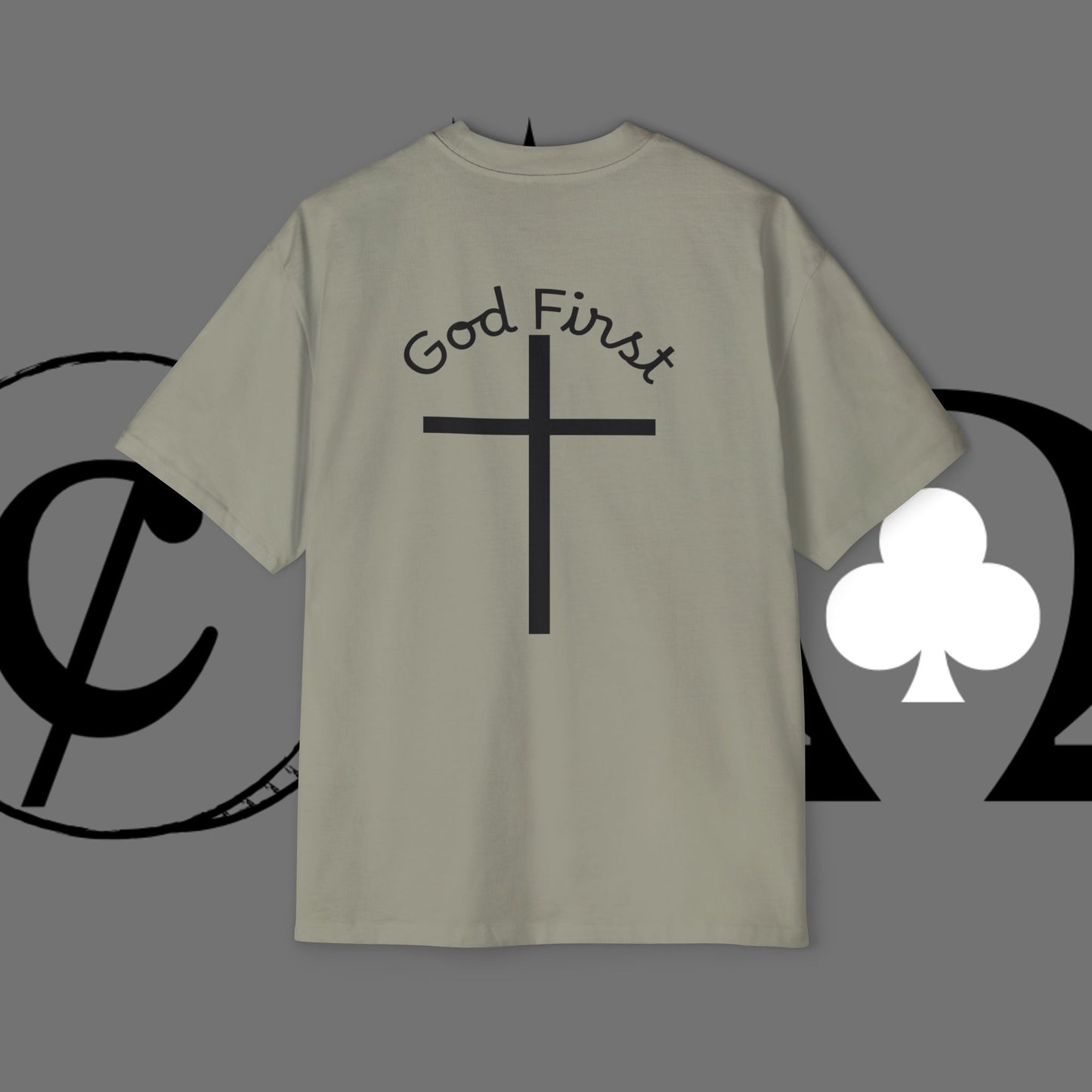 Action Symbol Tee — Minimal Graphic Men's Oversized T-Shirt