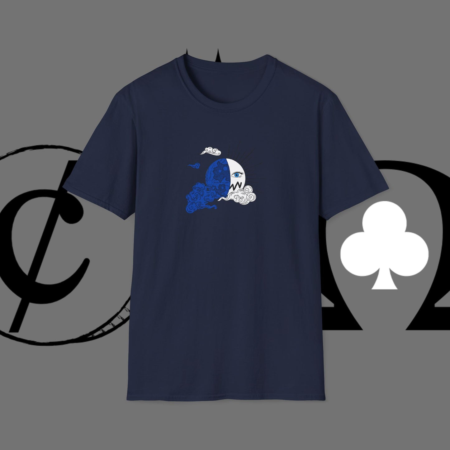 Ocean Wave Graphic T-Shirt — Blue Surf Sunset Design