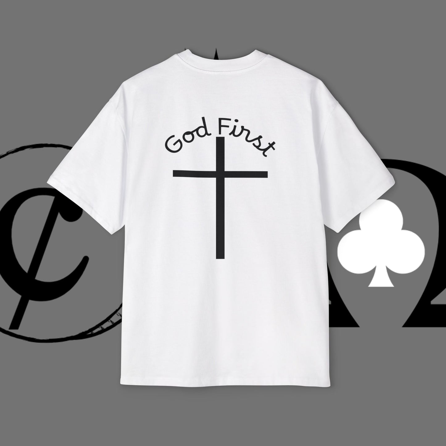 Action Symbol Tee — Minimal Graphic Men's Oversized T-Shirt