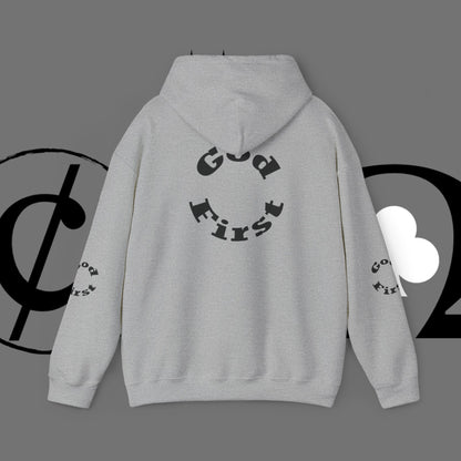 God First Hoodie — Minimal Faith Graphic Pullover