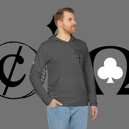 Christian Cross Hoodie — "Go At" Graphic Spiritual Sweatshirt