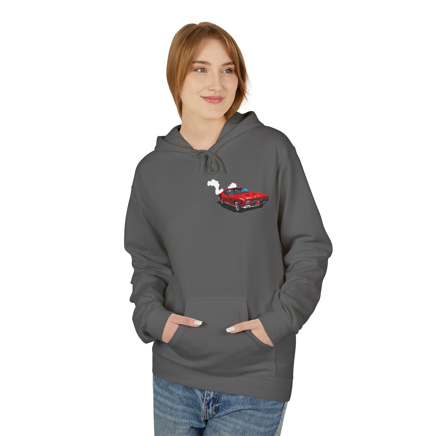 Classic Muscle Car Hoodie — Vintage Camaro Diagram Print