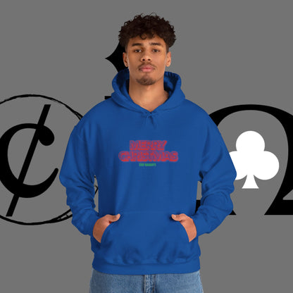 Christmas Hoodie — 'Merry Christmas' Front & 'Naughty is the New Nice' Back Holiday Hoodie