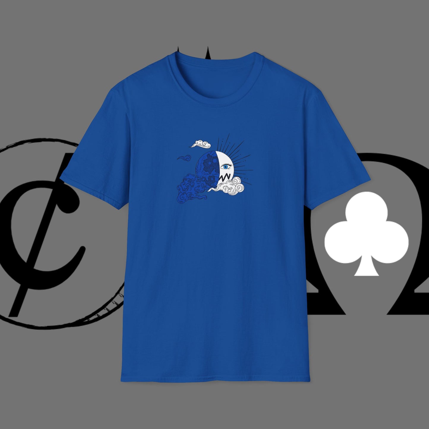 Ocean Wave Graphic T-Shirt — Blue Surf Sunset Design