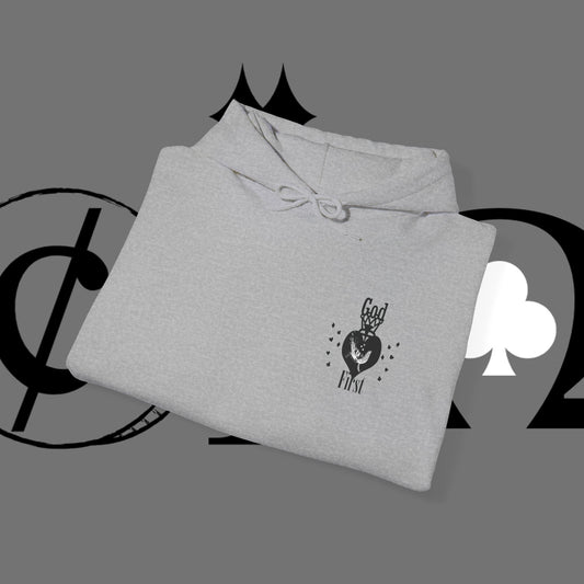 God First Hoodie — Minimal Faith Graphic Pullover