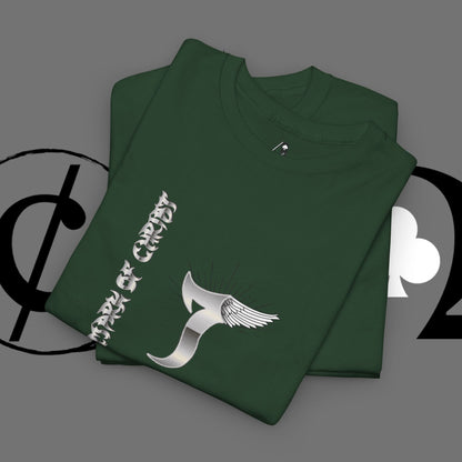 Minimal Whale Tail Tee — Japanese Kanji Nautical Graphic T-Shirt