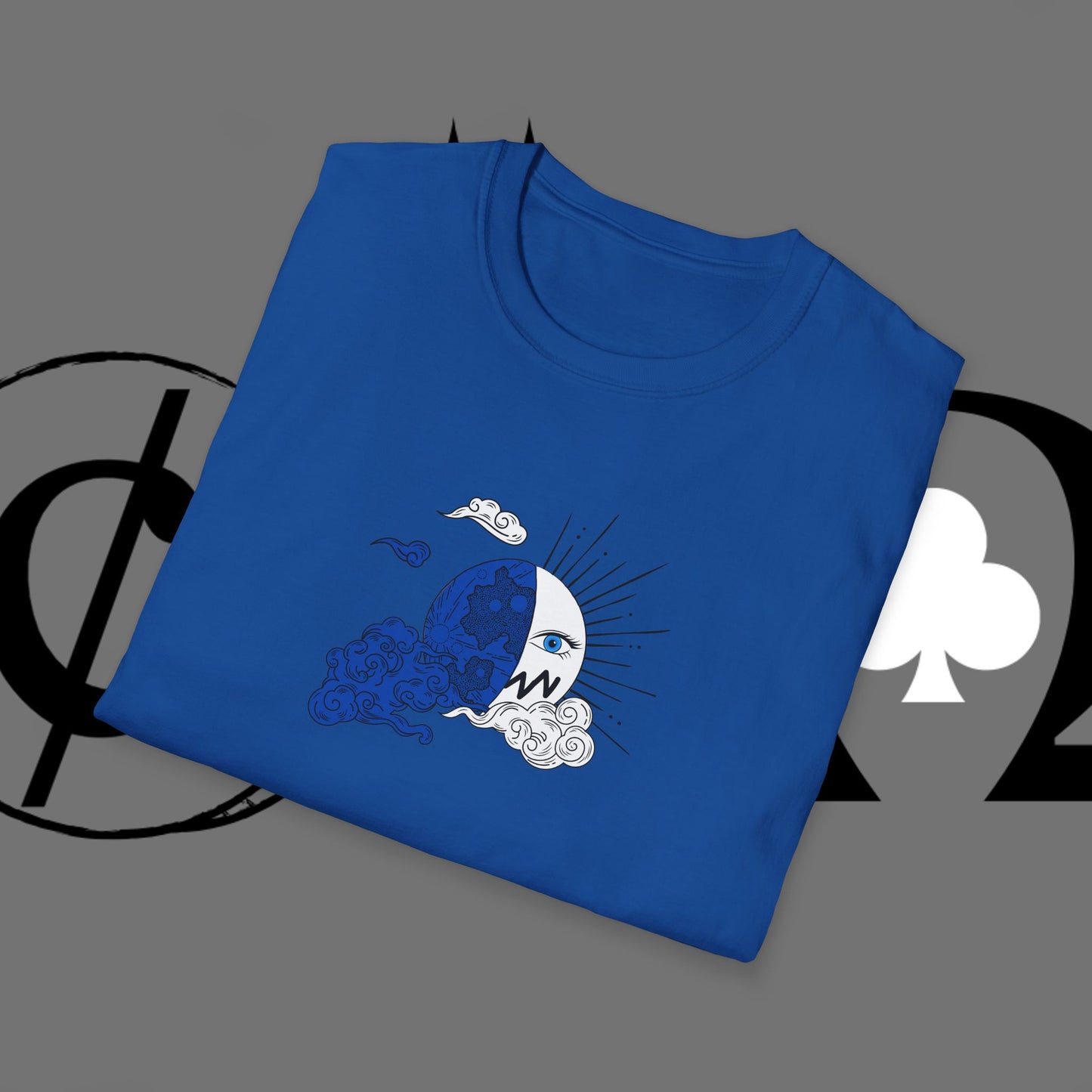 Ocean Wave Graphic T-Shirt — Blue Surf Sunset Design