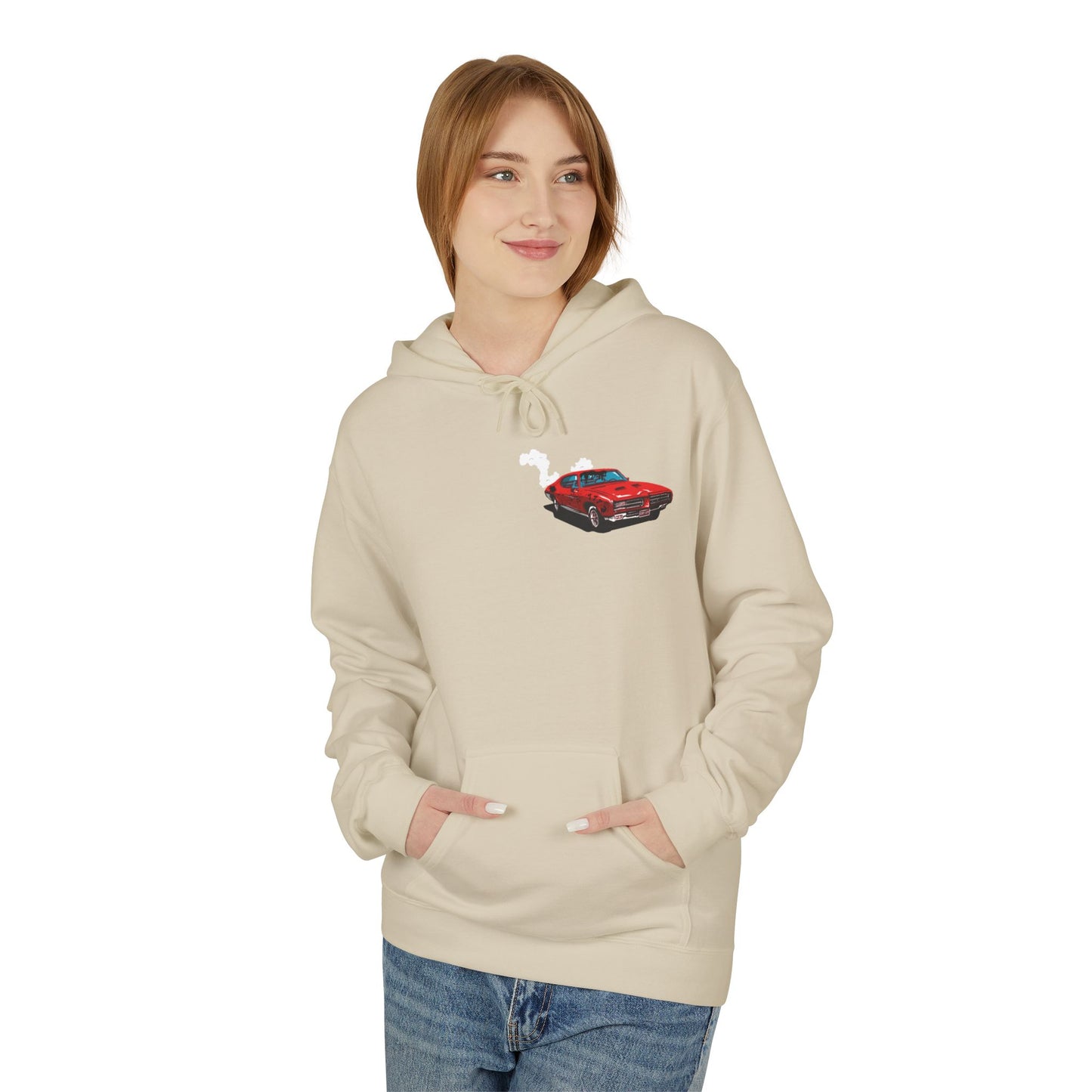 Classic Muscle Car Hoodie — Vintage Camaro Diagram Print