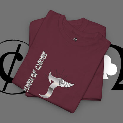 Minimal Whale Tail Tee — Japanese Kanji Nautical Graphic T-Shirt