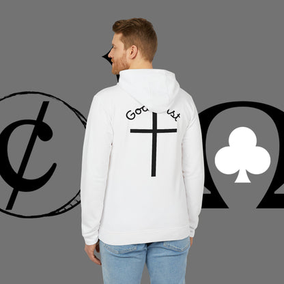 Christian Cross Hoodie — "Go At" Graphic Spiritual Sweatshirt