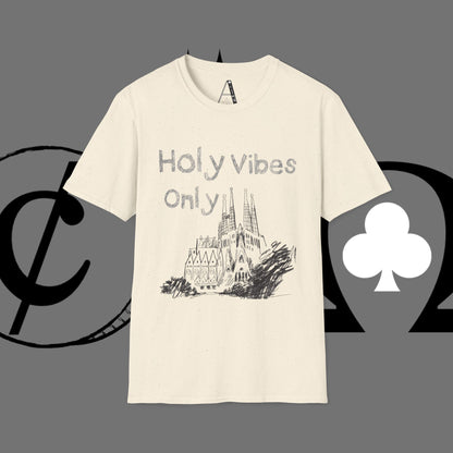 Christian Cross T-Shirt — Grunge Crown of Thorns Design