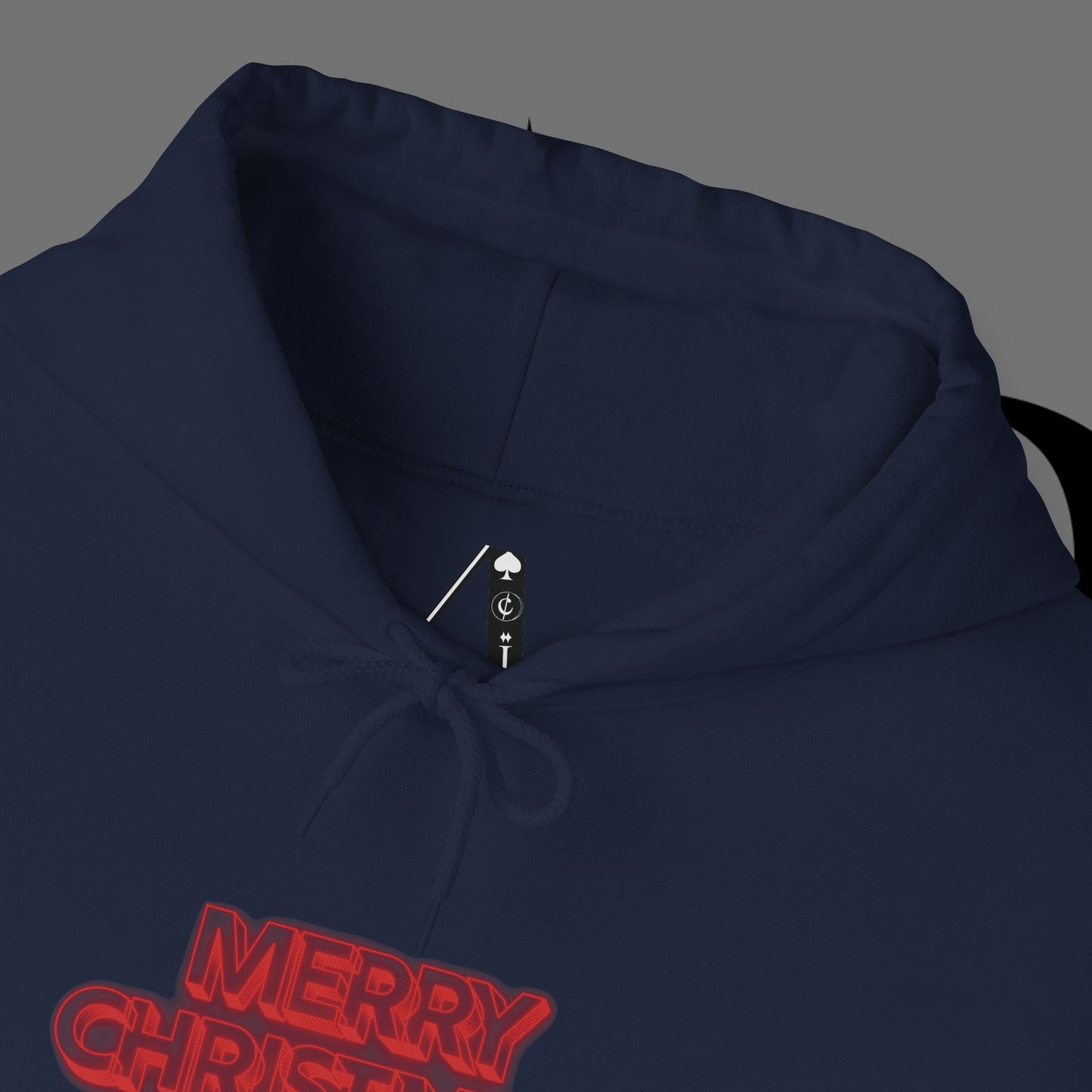 Christmas Hoodie — 'Merry Christmas' Front & 'Naughty is the New Nice' Back Holiday Hoodie