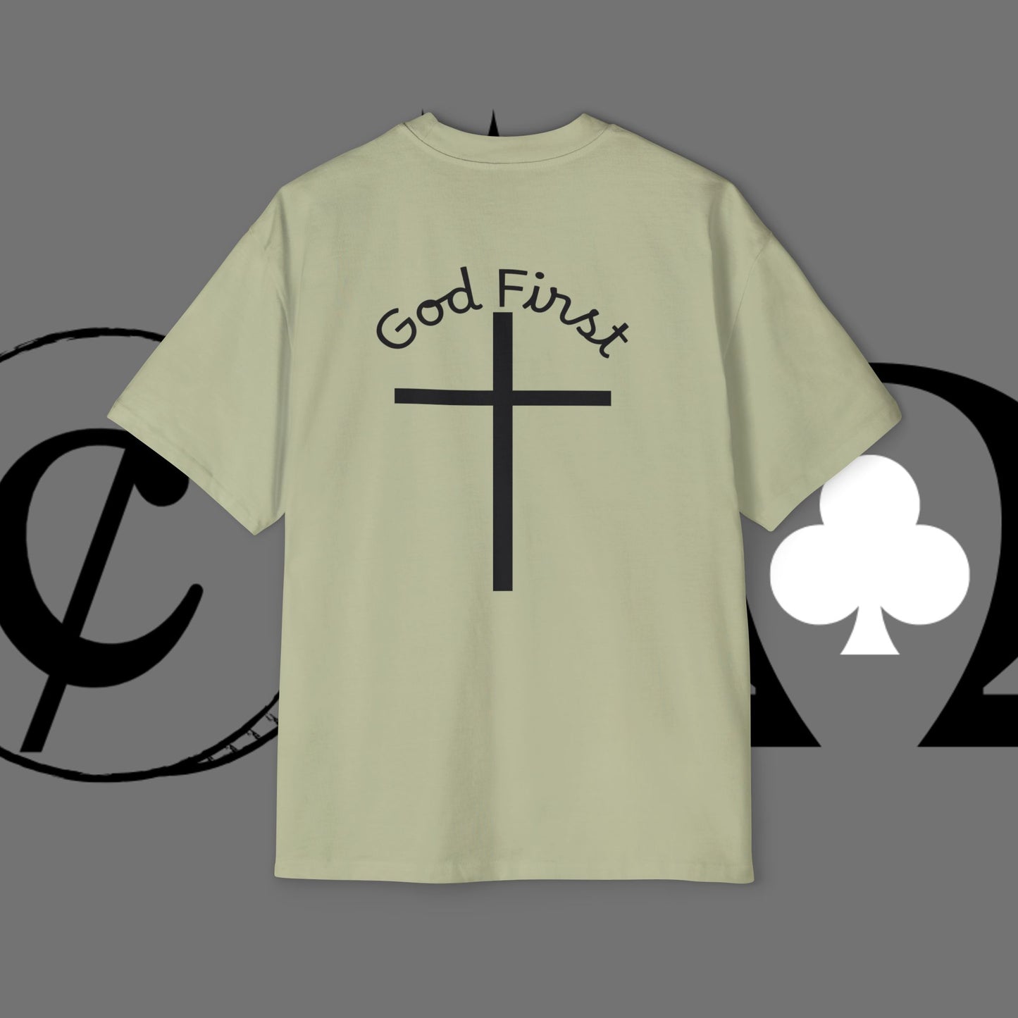 Action Symbol Tee — Minimal Graphic Men's Oversized T-Shirt