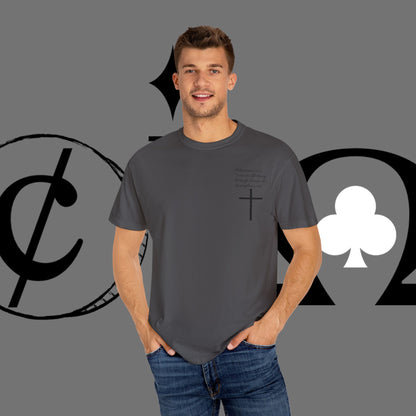 God First Cross T-Shirt — Faith-Based Christian Tee ("God First" Back Print)