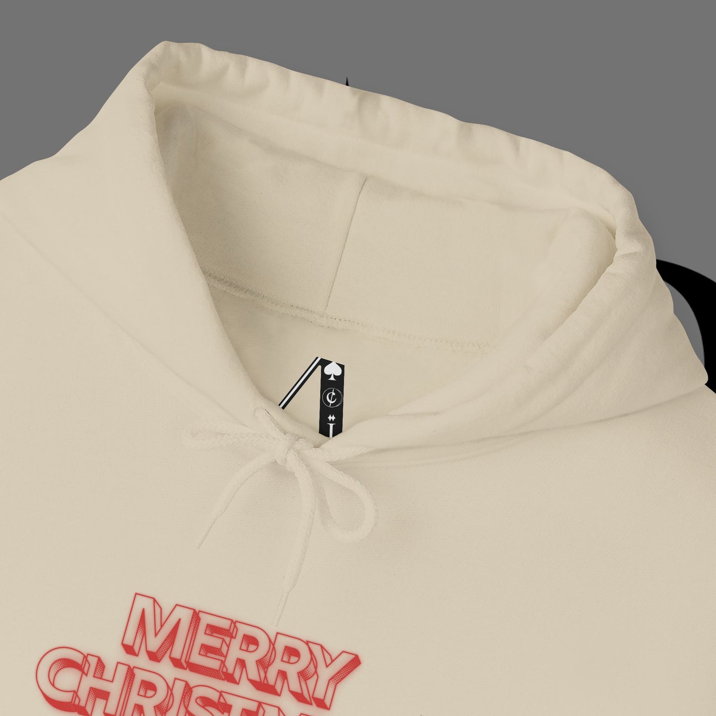 Christmas Hoodie — 'Merry Christmas' Front & 'Naughty is the New Nice' Back Holiday Hoodie
