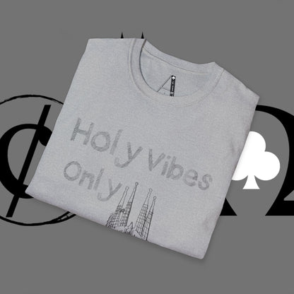 Christian Cross T-Shirt — Grunge Crown of Thorns Design