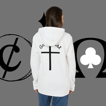 Christian Cross Hoodie — "Go At" Graphic Spiritual Sweatshirt