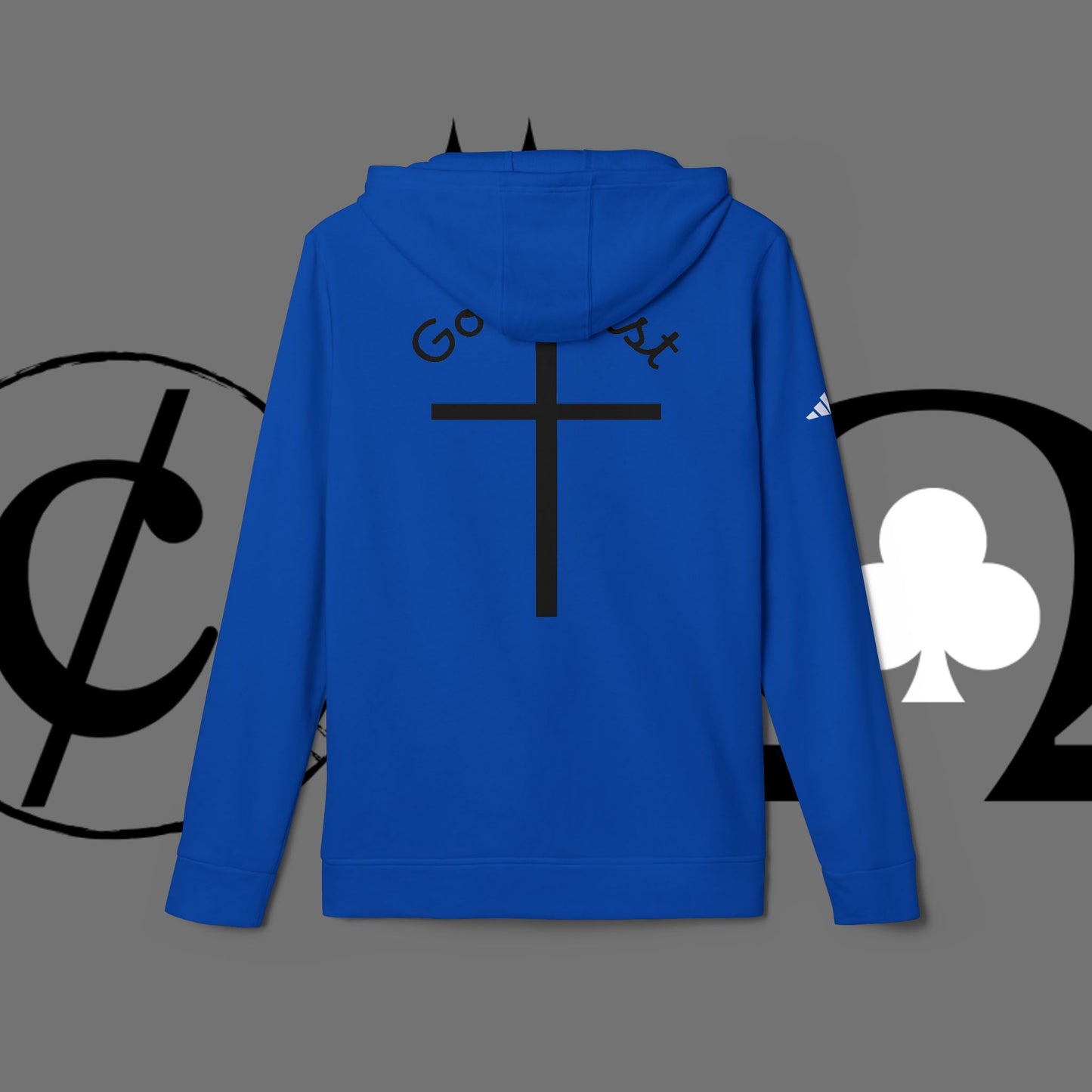 Christian Cross Hoodie — "Go At" Graphic Spiritual Sweatshirt