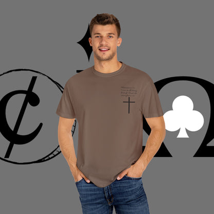 God First Cross T-Shirt — Faith-Based Christian Tee ("God First" Back Print)