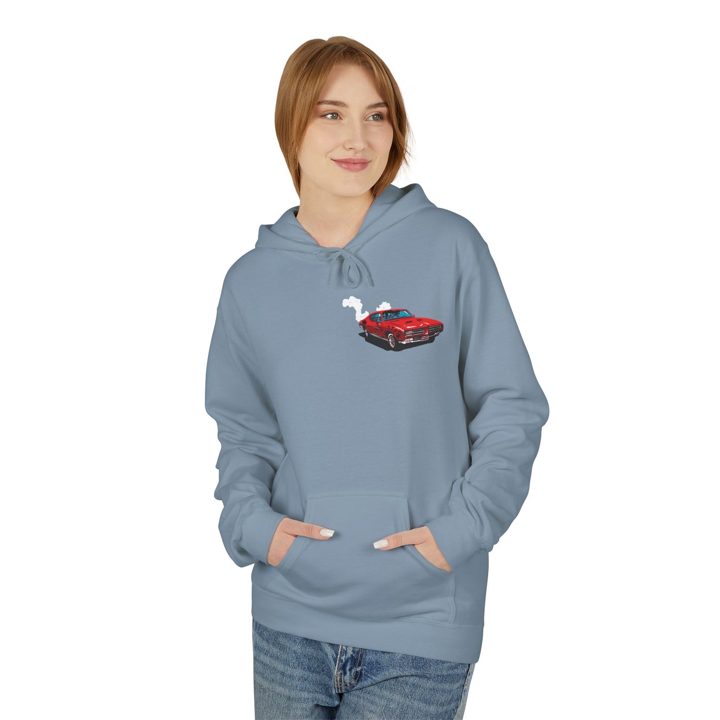 Classic Muscle Car Hoodie — Vintage Camaro Diagram Print