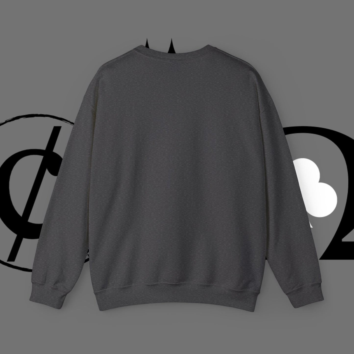 Ocean Wave Crewneck Sweatshirt — Minimal Blue Surf Graphic
