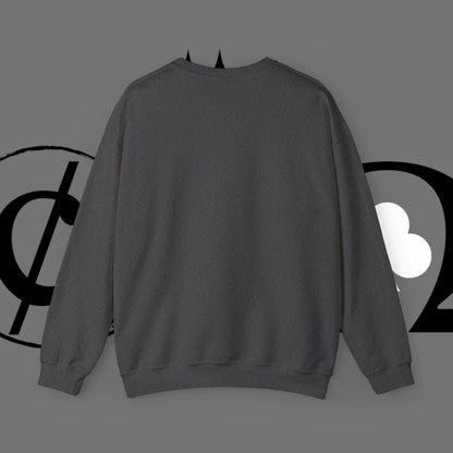 Ocean Wave Crewneck Sweatshirt — Minimal Blue Surf Graphic