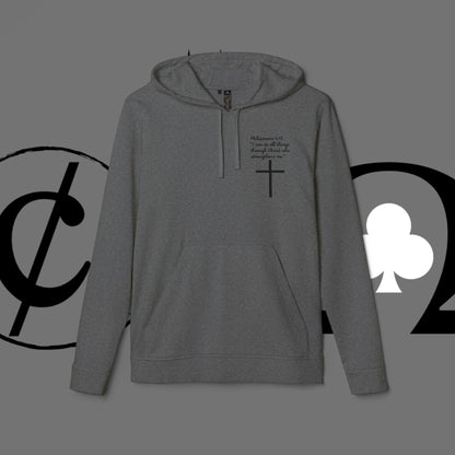 Christian Cross Hoodie — "Go At" Graphic Spiritual Sweatshirt