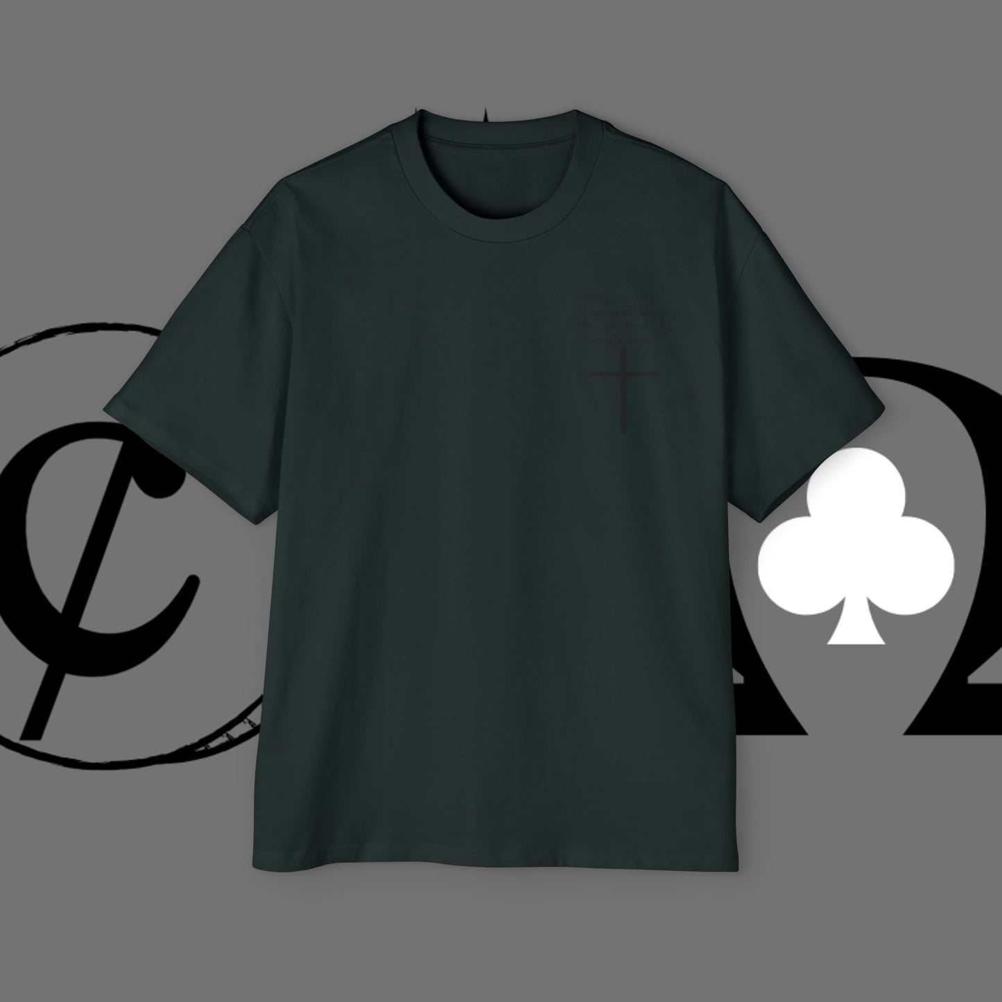 Action Symbol Tee — Minimal Graphic Men's Oversized T-Shirt